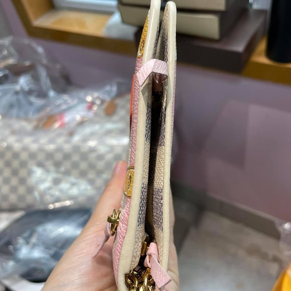 Authentic Louis Vuitton Azur wallet on chain trunk - Picture 3 of 12